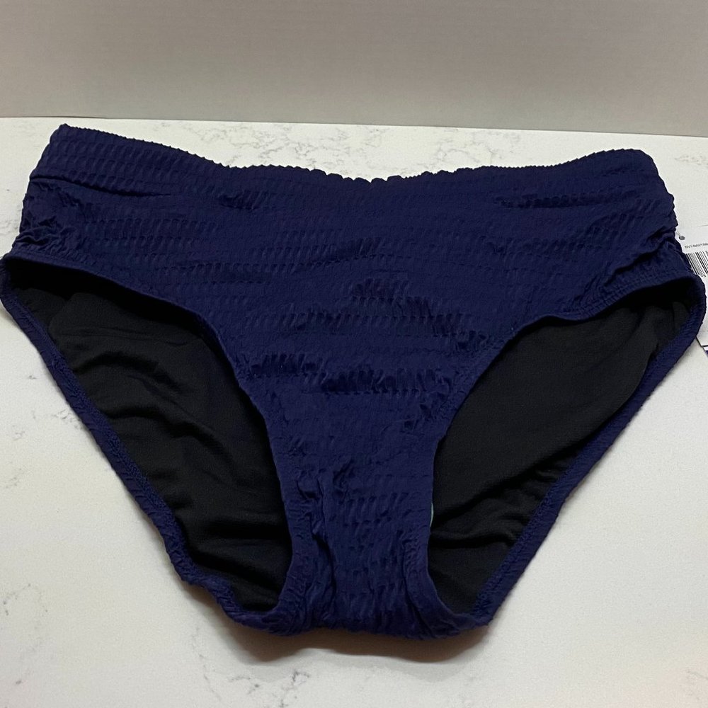 NWT Beach Couture Navy Marine Bikini Bottom swimsuit